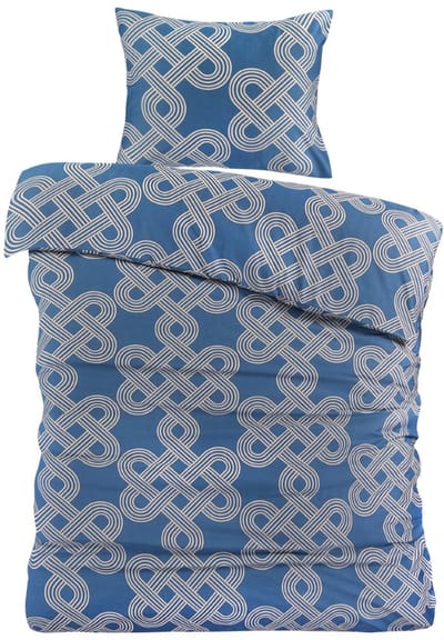 Papillon Tijn Dekbedovertrek - Eenpersoons - 140x200/220 cm - Blauw