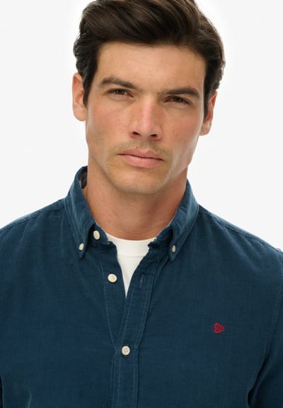 Superdry - Classic Needle Cord Overhemd - Heren - Lange mouwen shirts