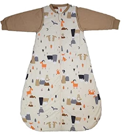 Slaapzak voor baby's, geschikt voor elk seizoen, afneembare mouwen, 2.5 TOG, ideale oplossing voor baby's slaapcomfort