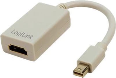 LogiLink Mini DisplayPort / HDMI Adapter 0,1 meter HDMI Type A (Standaard) Grijs