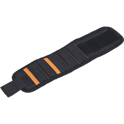 Magnetische Polsband Oxford Stof 5 Vakken Dubbele Zakken Lichtgewicht Gereedschap Polsband voor Houtbewerking black