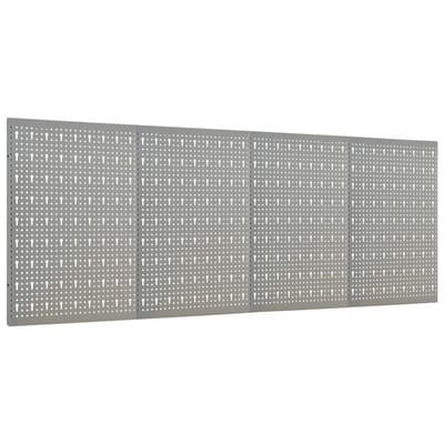 vidaXL - Gaatjespanelen - wandgemonteerd - 4 - st - 40x58 - cm - staal