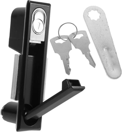 Elektrisch Kastslot - Meubelgrendel Veiligheid - Kasten Beveiligen - Aluminium Zink Legering - 14 cm Lengte - Zwart