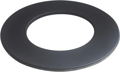 Wandrozet Kachelpijp - Afdekrozet Buismansjet - Kachelpijp Afwerking - Roestvrij Staal - 165mm Binnendiameter - Zwart