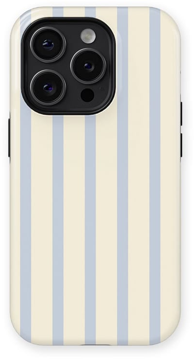 DripCase Gestreept Hoesje geschikt voor iPhone 14 Pro | Backcover met Mag | Stripes Motief | Trendy Case geschikt voor iPhone 14 Pro met Strepen Sunday Shore