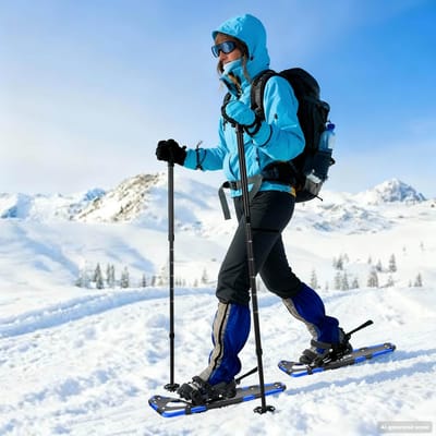 vidaXL - 3 - in - 1 - Sneeuwschoenen - Blauw - en - Zwart - 78,5 - x - 22 - cm