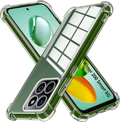 Hoesje voor Honor 200 Smart 5G backcover Shockproof siliconen Transparant