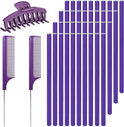 40 Stuks Flexibele Haarrollers van Schuim - Warmtevrije Krulset voor Makkelijk Krullen en Haarstyling Tools