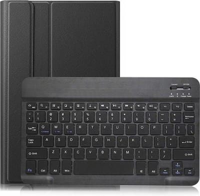 Smart Keyboard Case Zwart - Wireless Bluetooth Keyboard hoesje met toetsenbord 10 inch Universeel