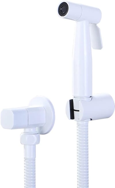 Handdouche Set - Toilet Douche - Persoonlijke Hygiëne - Roestvrij Staal - 1.5m Slang - Wit