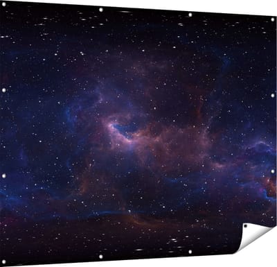 Gards Tuinposter Ruimte met Sterren - Heelal - 150x120 cm - Tuindoek - Tuindecoratie - Wanddecoratie buiten - Tuinschilderij