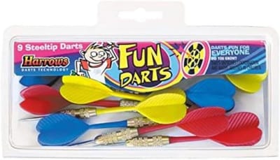 Dartpijlen Set - Dartpijlen Basis - Vrijetijdsgebruik - Nylon Punten - Set van 9 - Meerkleurig