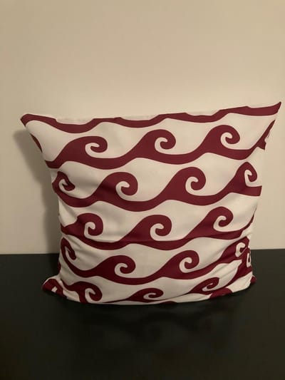 Nordic Geometry Collection Kussenhoes – Wine Red Edition - 45x45 cm