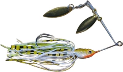 Spinnerbait - Xplosion - 1 stuk - 14 gram/ 10 cm - Kunstaas - Roofvissen - Wit - Geel - Oranje