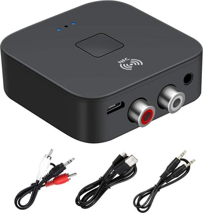 ApexArte® Bluetooth Receiver Aux - Ontvanger - Carkit - Zwart