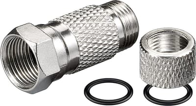 Weerbestendige schroef F-connector voor 8,0mm kabel / recht