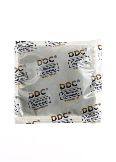 DDC Basic Dry Food Contact Droogmiddel | 1 gram | 600 stuks | tot 100% vochtabsorptie | Anti-vocht droogmiddel voor voedingsmiddelen en supplementen