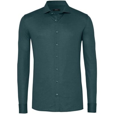 Desoto Luxury Overhemd Regal Twill Design Teal / male