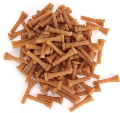 96 Stuks Veer Pluk Vingers voor Kippen en Eenden - Vervangende Rubber Lijm Sticks voor Efficiënt Plukken