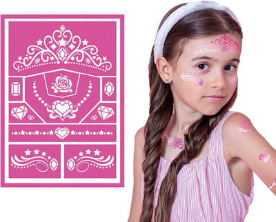Fiestas Guirca - Prinsessen schmink stencil