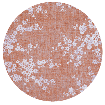 Wasbaar Binnen & Buiten Vloerkleed - 240 x 240 cm - Louis De Poortere Sakura Copper Pink - Laagpolig Tapijt - Gerecycled PET - Made in Belgium - Circulair