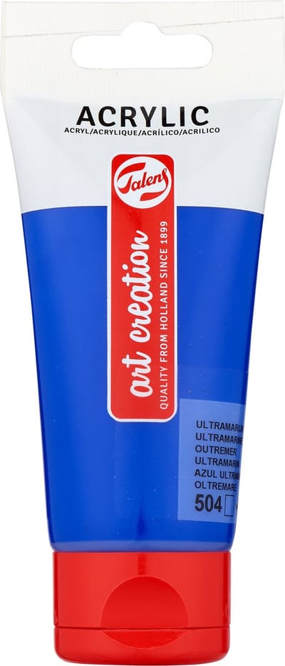 Acrylverf tac 504 ultramarijn tube 75ml | 3 stuks