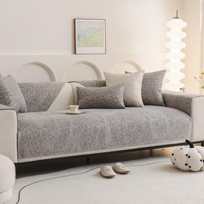 Chenille Blad Jacquard Bankkussen Nieuw Vierseizoenen Universeel Antislip Modern Eenvoudig High-end Bankkussen 70*70cm