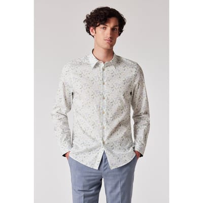 Paul Smith Mens Ls Tailored Fit Shirt White Maat: XS | Zakelijke Overhemden Outlet | Heren | Wit