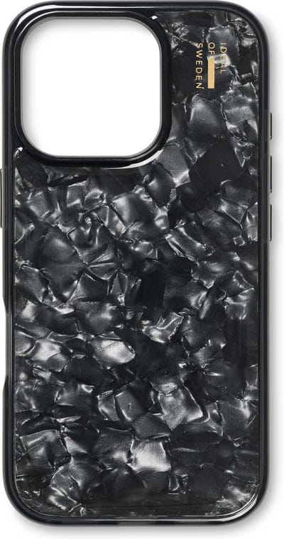 iDeal of Sweden Pearlized Case geschikt voor Apple iPhone 16 Pro - Zwart