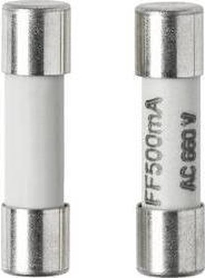 VOLTCRAFT 123421 Buiszekering (Ø x l) 5 mm x 20 mm 500 mA 660 V Supersnel -FF- Inhoud 1 stuk(s)