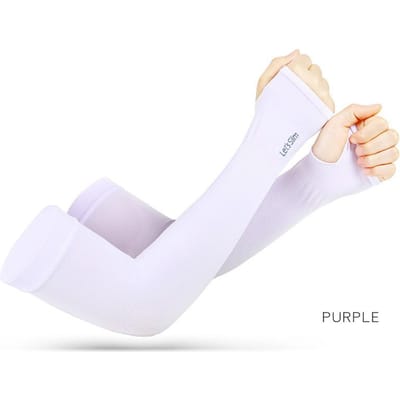UV Zonne Armwarmers Vrouw Man Fietsen Vingerloze Handschoenen Koel Mouw Zomer IJszijde Elastische Armhoes Auto Rijden Ant Praktisch Gebruik One Size