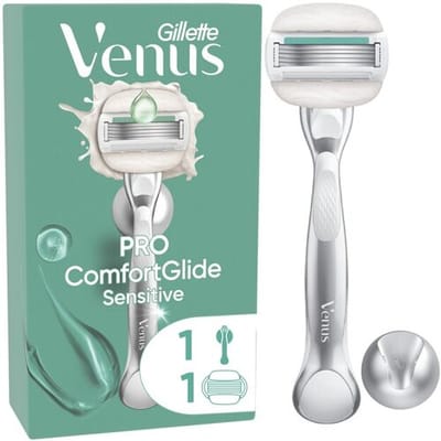 Gillette Venus Pro ComfortGlide Sensitive Scheersysteem - 1 Handvat + 1 Scheermesje