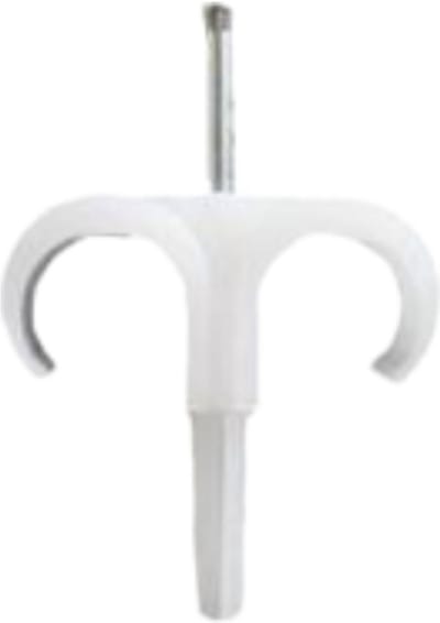 Newlec spijkerplugclips dubbel 16 - 19mm - naturel per 100 stuks