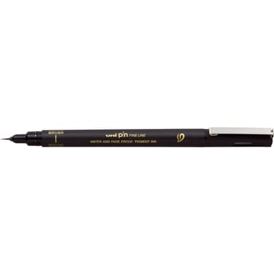 Fineliner - extra fine brush - Zwart - Uni Pin