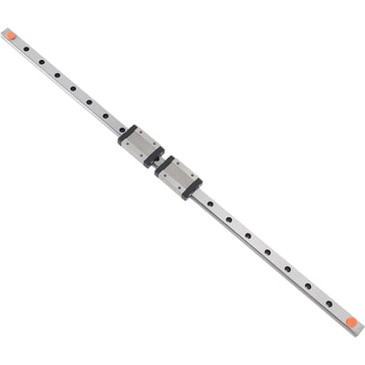Lineaire Railgeleiding 500mm Lineaire Schuifrailgeleiding met 2 MGN12H Roestvrijstalen Zwarte Schuif voor 3D