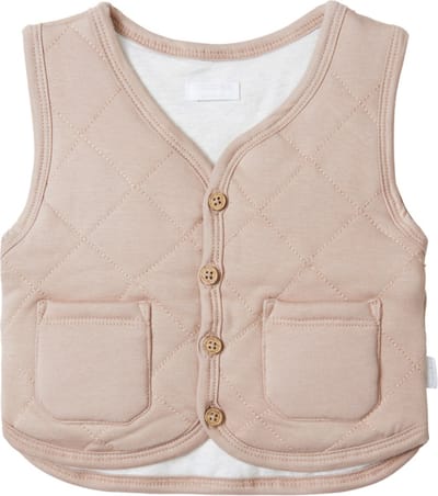 Noppies Boys Indoor Jacket Byrdstown Sleeveless Jongens Jas - Warm Taupe - Maat 56
