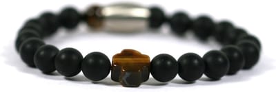 IbizaMen KIDS - jongens - armband - edelsteen - matte onyx 6mm - Ibizamen KIDS 15cm