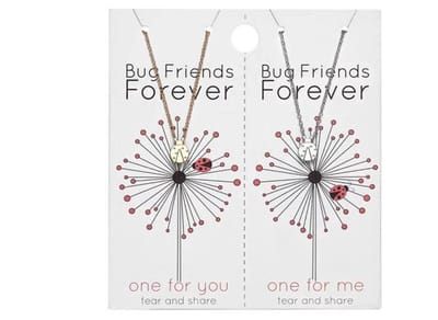 Akyol - Vriendschapsketting - Bug friends forever - lieveheersbeestje vriendschaps ketting - ketting voor twee - vriendinnen ketting - Lieveheersbeestje ketting - Voor 2 vriendinnen - BFF - One for you / one for me