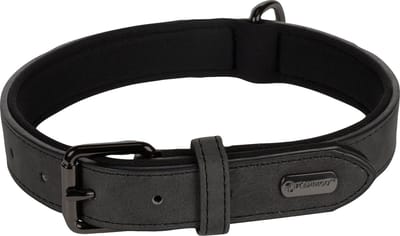Flamingo Delu Met Neopreen - Halsband Honden - Halsband Delu Zwart M/l 38-48cm 25mm - 1st - 123425 - 1st