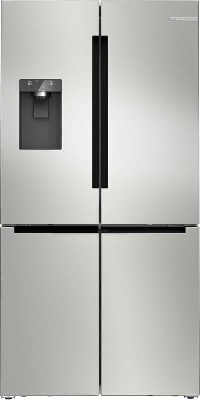 Bosch KFD96APEA - Serie 6 - Amerikaanse koelkast - French door - No Frost - nooit meer ontdooien - IJs- en waterdispenser met vaste wateraansluiting - VitaFresh XXL 0°C: houd etenswaren langer vers met extra ruime vershoudlades - RVS