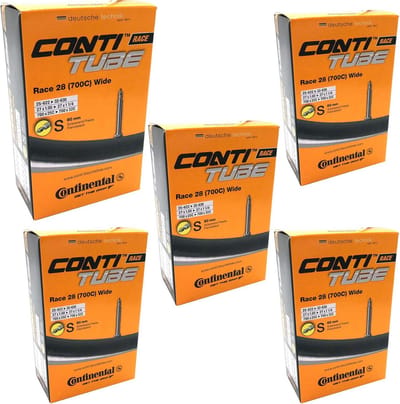 Fiets binnenbanden - Racebanden set - Fietsen onderhouden - Presta ventiel - 5 stuks 700c - Zwart