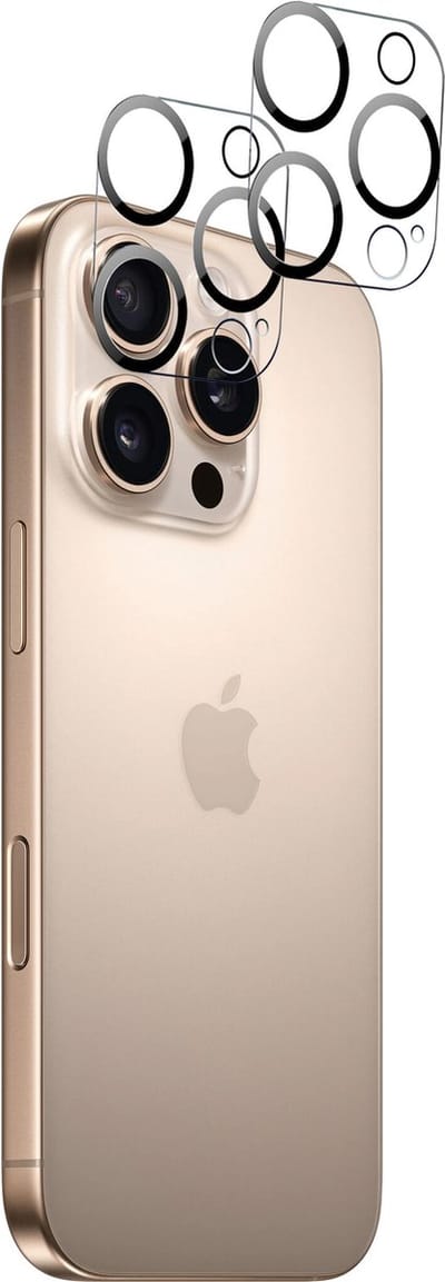 Screenprotector Geschikt voor iPhone 16 Pro Camera Lens protector Glas - Camera Protector Gehard Glas – 2 stuks