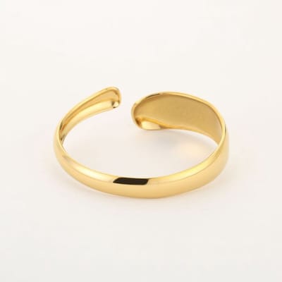 Bijoutheek Armband (Sieraad) Open Bangle Basic Goudkleurig