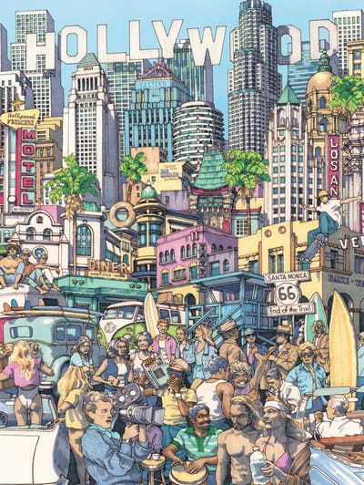 New York Puzzle Company legpuzzel California Dreaming XXL 500 stukjes.