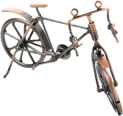 Bicycle Figures Decoration Miniature Metal Bicycle Model Decoration Iron Art Bicycle Metal Vintage Model for Office - ShopVlot