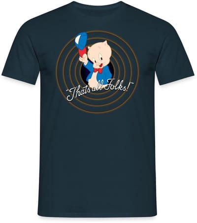 Looney Tunes Porky Pig T-Shirt Heren