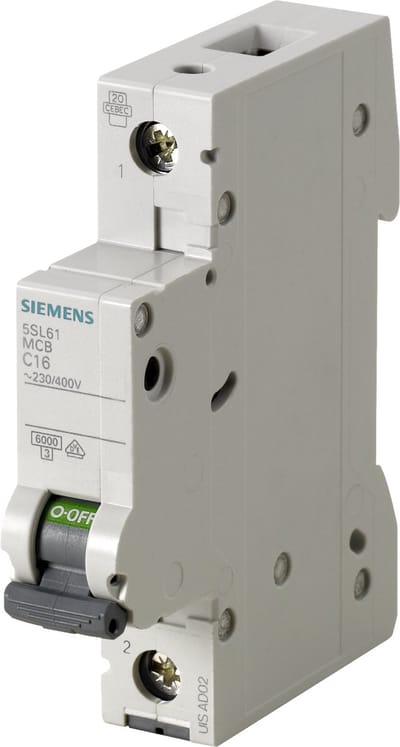 Zekeringautomaat 1-polig 10 A 230 V, 400 V Siemens 5SL61107