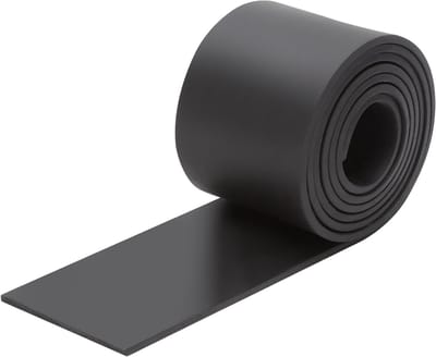 Duurzame non-slip rubberen rol van 3 mm x 50 mm x 1 m voor isolatie, antivibratie en industriële bescherming, perfect voor deuren en ramen