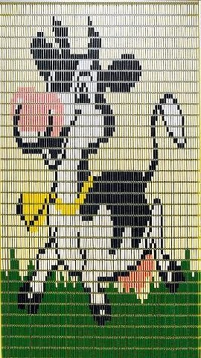 vliegengordijnenexpert Vliegengordijn Hulzen Koe met bel - 90cm x 210cm