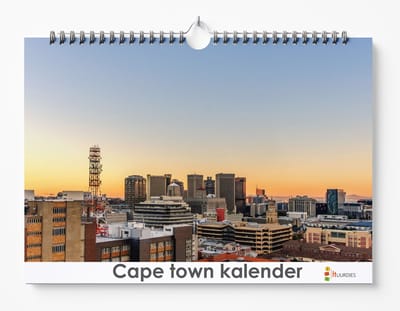 Cape Town kalender 35 x 24 cm | Verjaardagskalender Cape Town | Verjaardagskalender Volwassenen